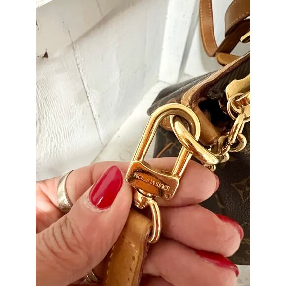 Louis Vuitton Monogram Palermo GM Coated Canvas Shoulder Tote Handbag Brown - Picture 7 of 16